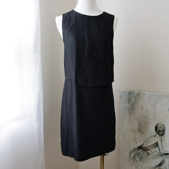 Kate spade Black silk blend shift dress size 0 XS - Picture 1 of 6